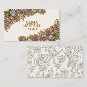 Pennsylvania Mountain Laurel Wedding Place Card