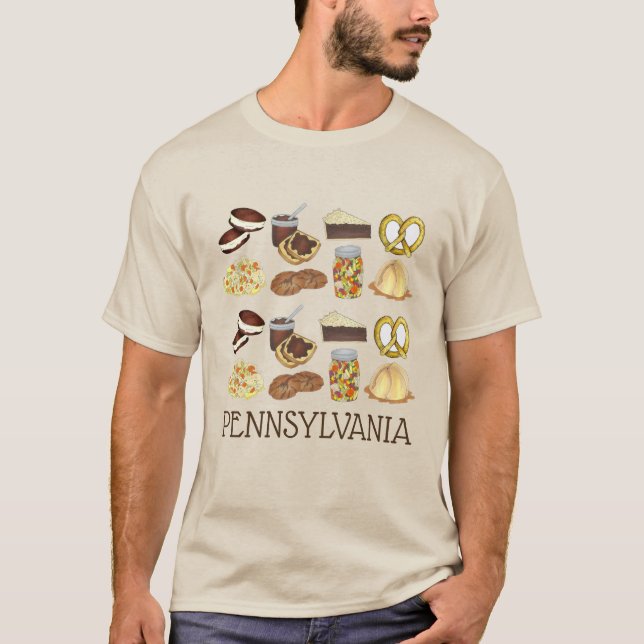 Pennsylvania PA Dutch Amish Country Foods T-Shirt (Front)