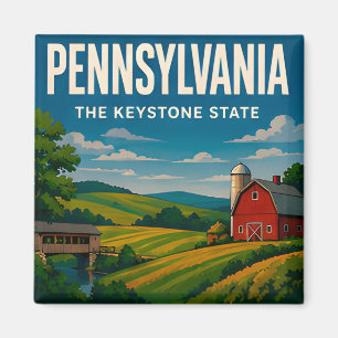 Pennsylvania Philadelphia Pittsburgh Historic Trav Magnet