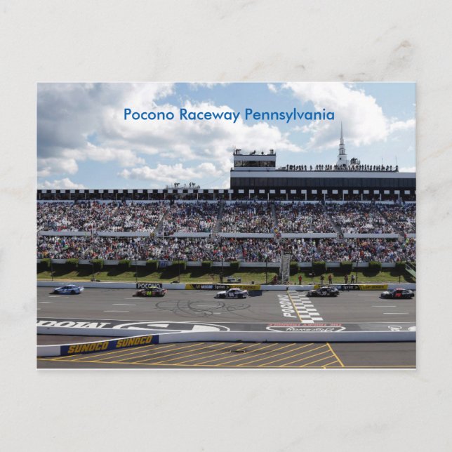 Pennsylvania Pococo Raceway Postcard (Front)