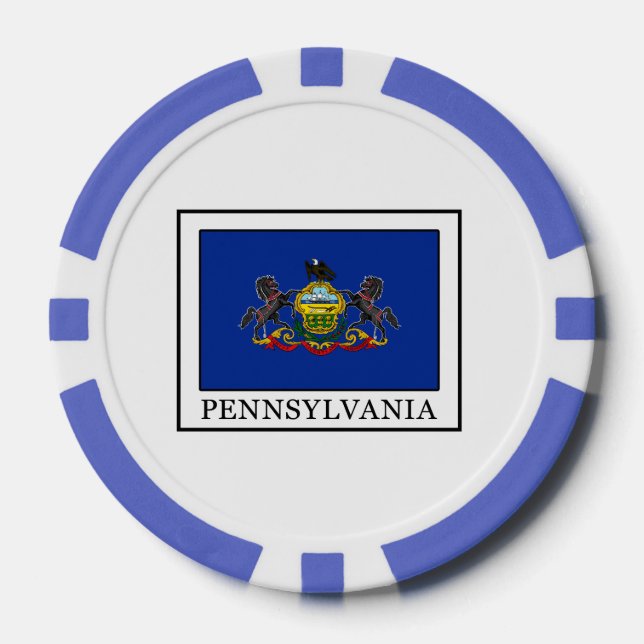 Pennsylvania Poker Chips (Front)
