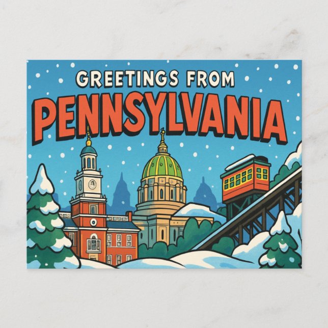 PENNSYLVANIA Postcard (Front)