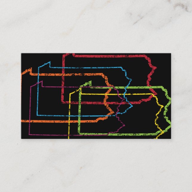 pennsylvania pride blur business card (Front)