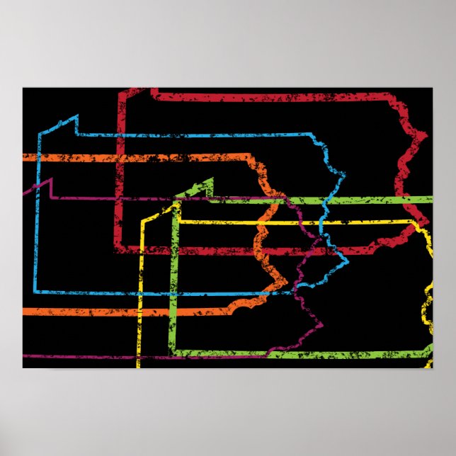 pennsylvania pride blur poster (Front)