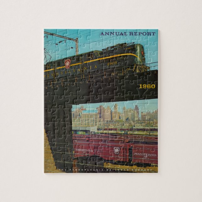 Pennsylvania Railroad Annual Report 8x10 Puzzle (Vertical)