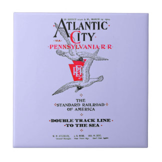 Pennsylvania Railroad Atlantic City Service 1904 Tile