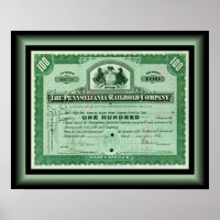 Pennsylvania Railroad Company ~ Stock Certificate