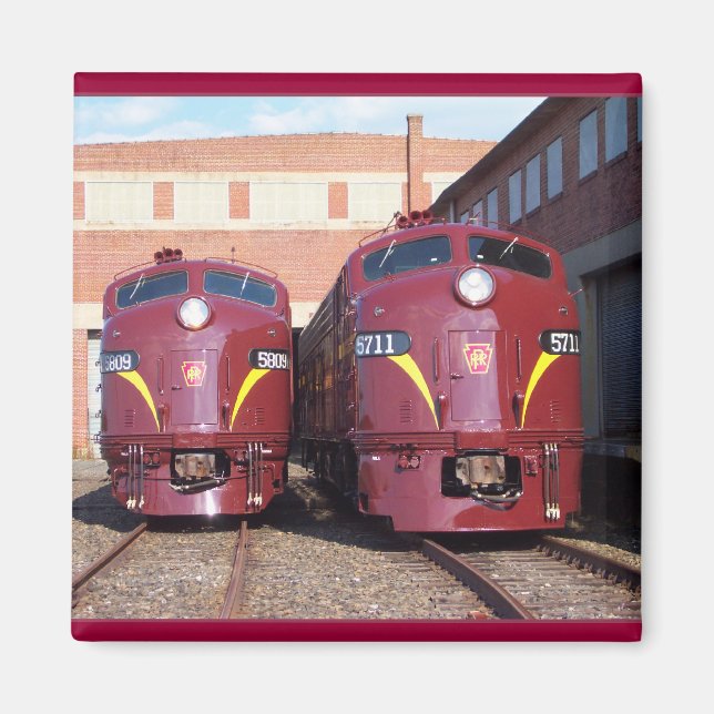 Pennsylvania Railroad E-8a,s (JTFS) 5809 and 5711 Magnet (Front)