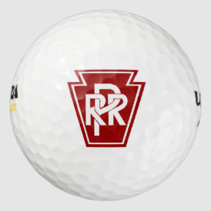 Pennsylvania Railroad Keystone Logo Golf Balls