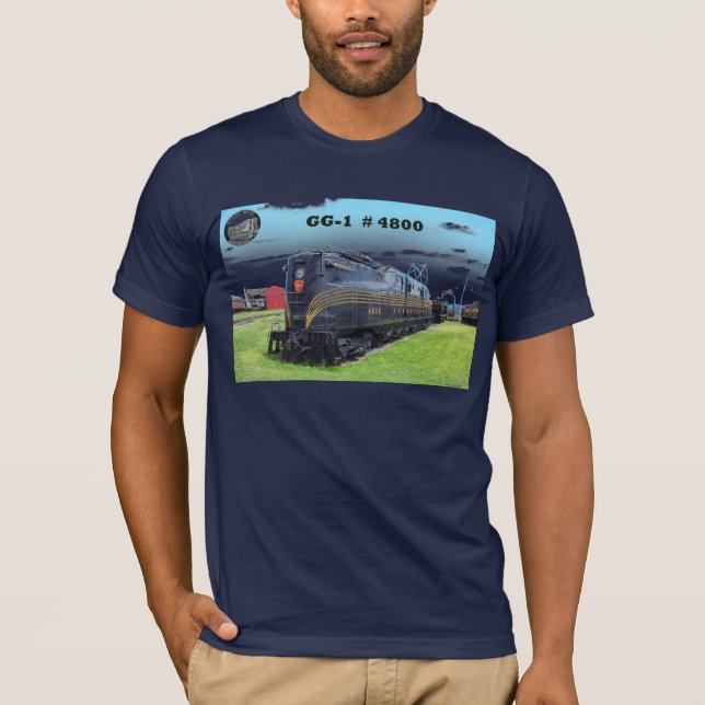Pennsylvania Railroad Locomotive GG-1 #4800 -2- T- T-Shirt (Front)