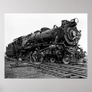 Pennsylvania Railroad Locomotive No. 3863 Poster