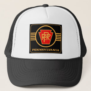 Pennsylvania Railroad Logo, Black & Gold Trucker Hat