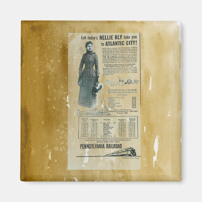 Pennsylvania Railroad Nelly BLY Express   magnet (Front)