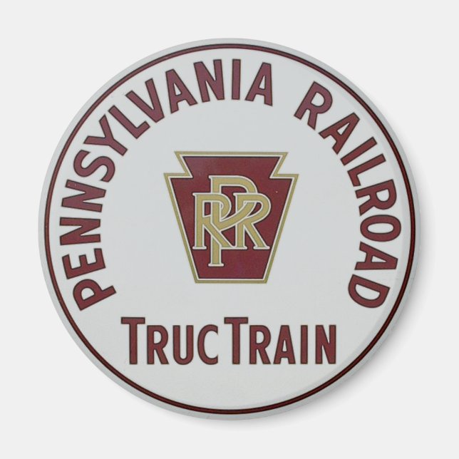 Pennsylvania Railroad TrucTrain Service Magnet (Front)