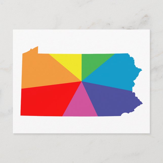 pennsylvania rainbow array postcard (Front)