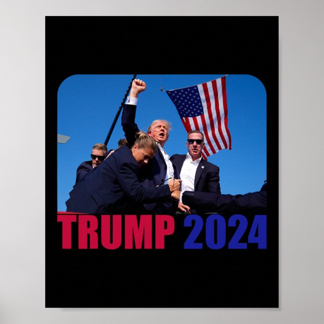 Pennsylvania Rally Shooting Not Today 1  Poster (Front)