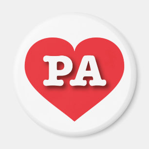 Pennsylvania Red Heart - Big Love Magnet