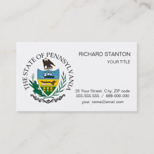 Pennsylvania sign business card