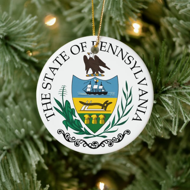 Pennsylvania sign ceramic tree decoration (Tree)