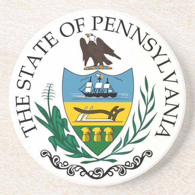 Pennsylvania sign coaster (Front)