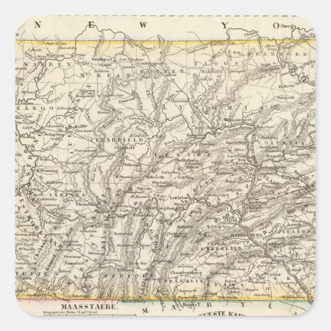 Pennsylvania Square Sticker (Front)