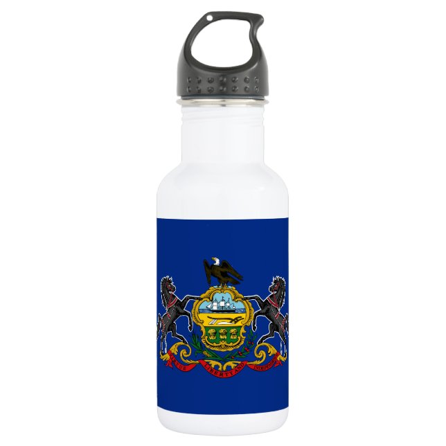 Pennsylvania State Flag 532 Ml Water Bottle (Front)