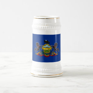 Pennsylvania State Flag Beer Stein