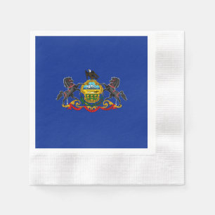Pennsylvania State Flag Design Napkin