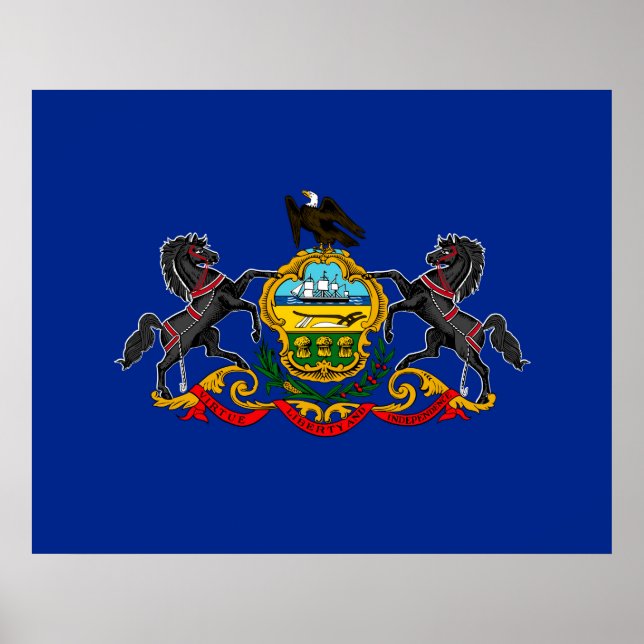 Pennsylvania State Flag Design Poster (Front)