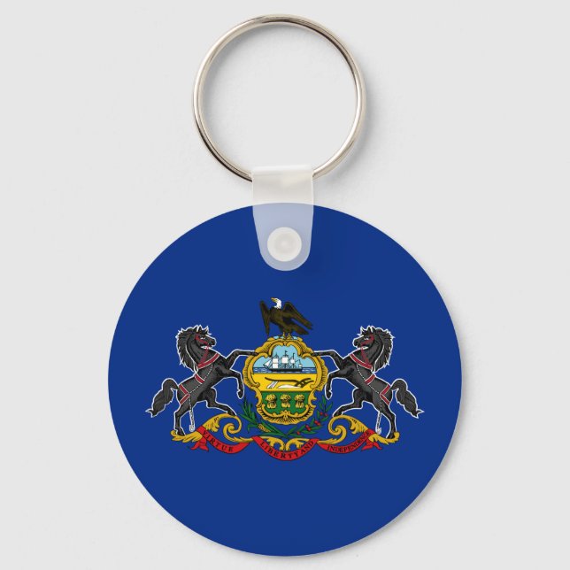 Pennsylvania State Flag Key Ring (Front)