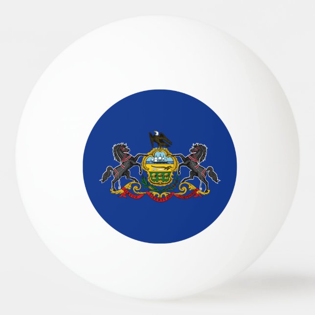 Pennsylvania State Flag Ping Pong Ball (Front)