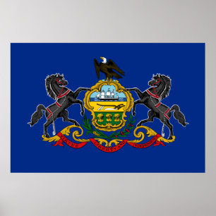 Pennsylvania state flag poster