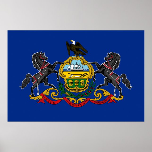 Pennsylvania state flag poster (Front)