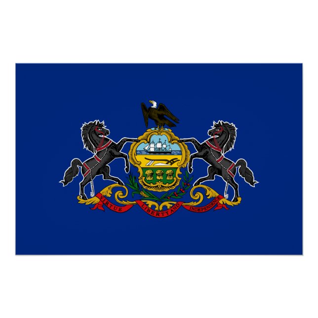 Pennsylvania State Flag Poster (Front)