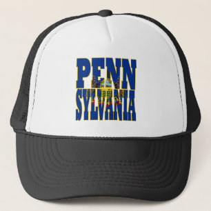Pennsylvania state flag trucker hat