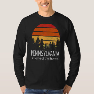 Pennsylvania State Home Of The Brave Pennsylvania  T-Shirt