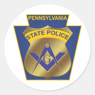 Pennsylvania State Police Classic Round Sticker