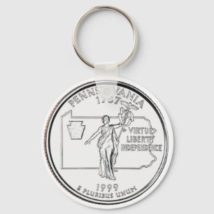 Pennsylvania State Quarter Key Ring