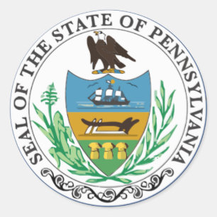 Pennsylvania State Seal Stickers