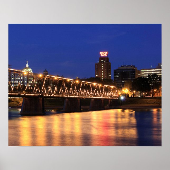 Pennsylvania State Walnut Street Bridge Poster (Front)