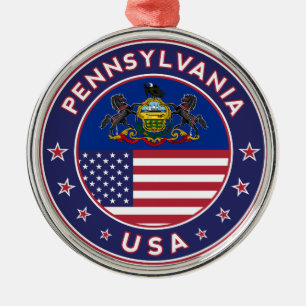 Pennsylvania sticker,phone case, tote bag metal tree decoration
