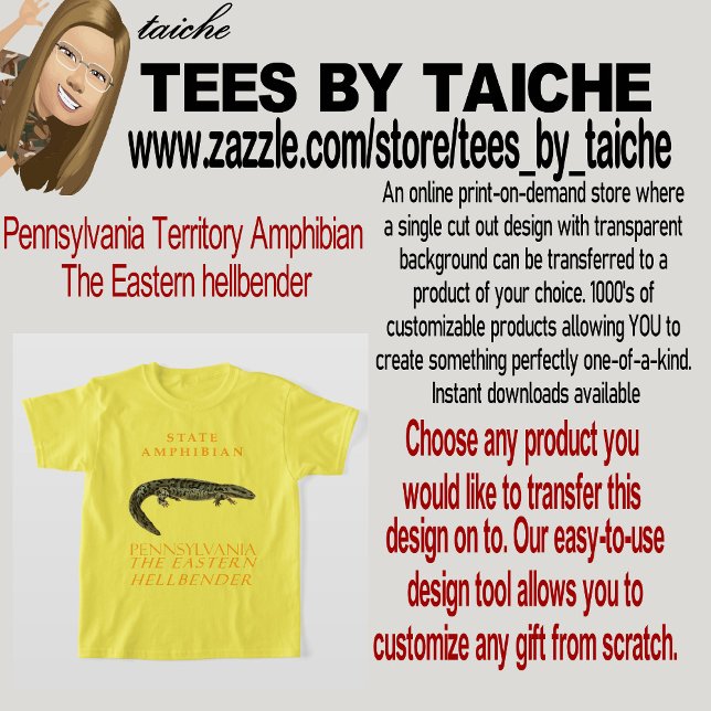 Pennsylvania Territory Amphibian The Eastern hellb T-Shirt (Creator Uploaded)