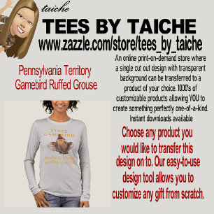 Pennsylvania Territory Gamebird Ruffed Grouse Tri-Blend Shirt