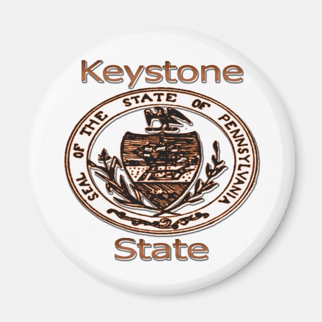 Pennsylvania The Keystone State Seal Magnet (Front)