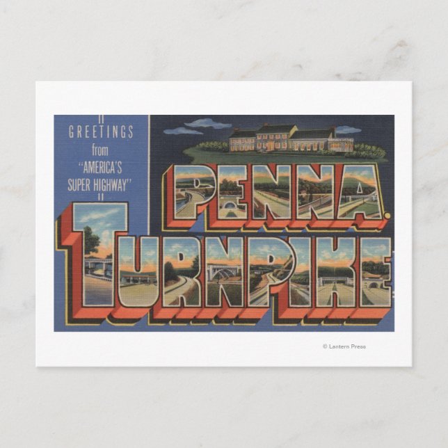 Pennsylvania - The Pennsylvania Turnpike Postcard (Front)