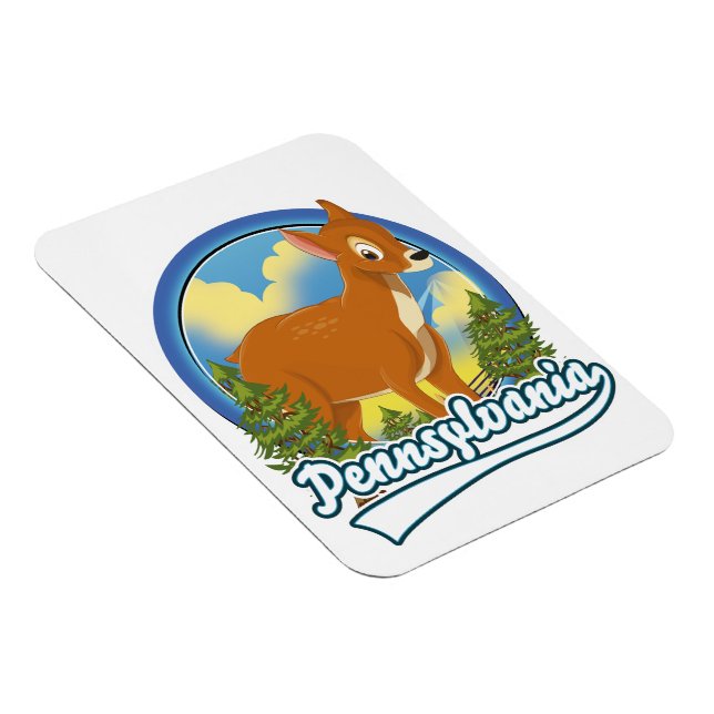 Pennsylvania Travel logo Magnet (Right Side)