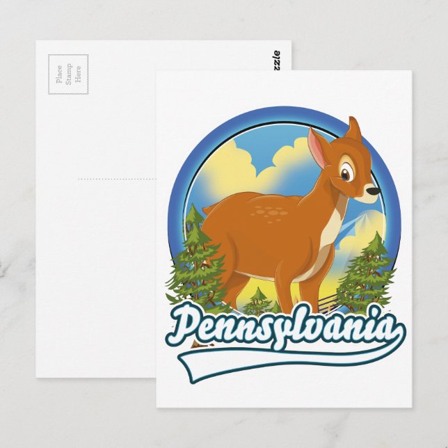 Pennsylvania Travel logo Postcard (Front/Back)