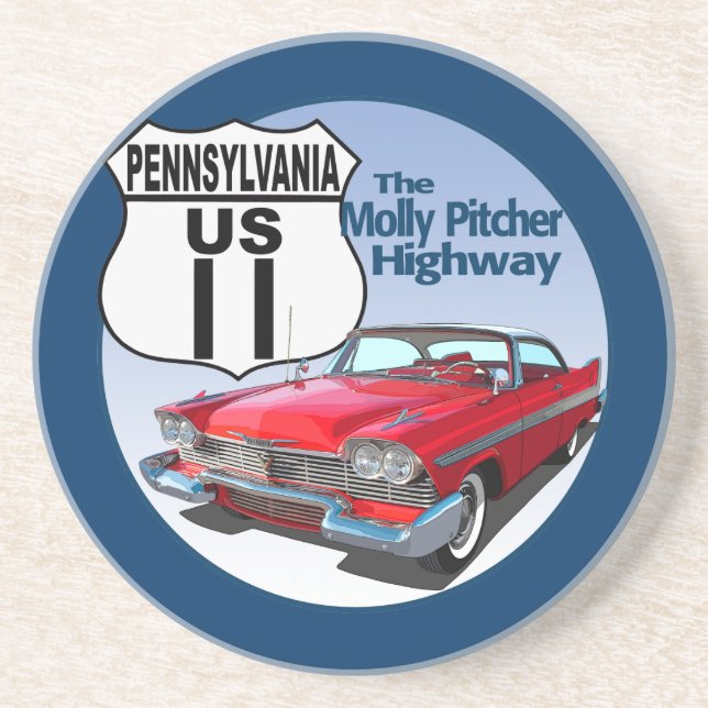 Pennsylvania US Route 11 - The Molly Pitcher Coaster (Front)