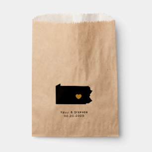 Pennsylvania Wedding Favour Treat Sacks, Gift Bags