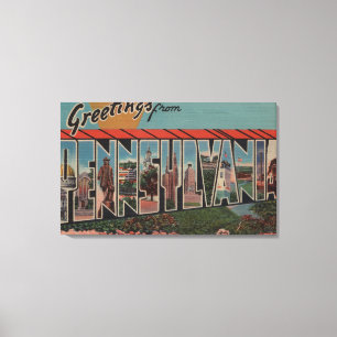 PennsylvaniaLarge Letter ScenesPennsylvania Canvas Print